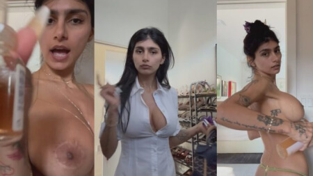 Mia Khalifa Arab Porn Stars Put White Shirt After Morning Prep Nude Video Leaks Borntobefuck